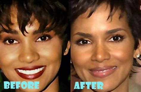 halle berry nose job|16 Celebrity Nose Jobs 